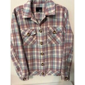 KUT FROM THE KLOTH MAGNOLIA PLAID CPO JKT small